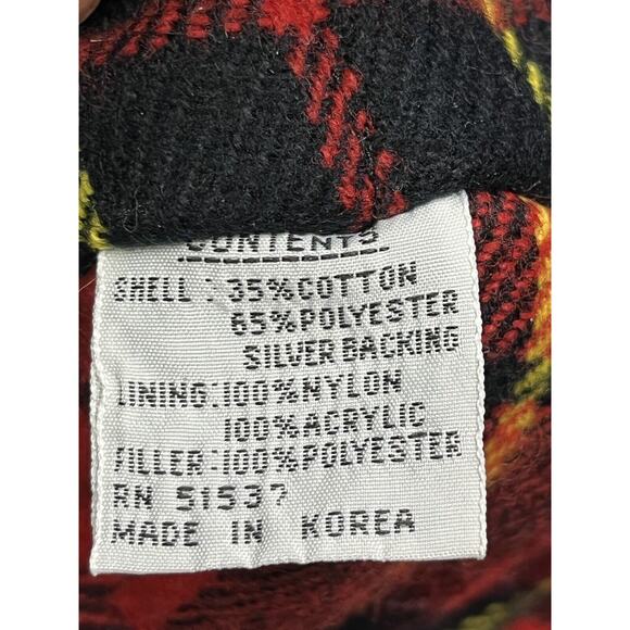 WINDBREAKER Coat Mens XXL gray button/Zip hooded coat flannel lined - Picture 5 of 9